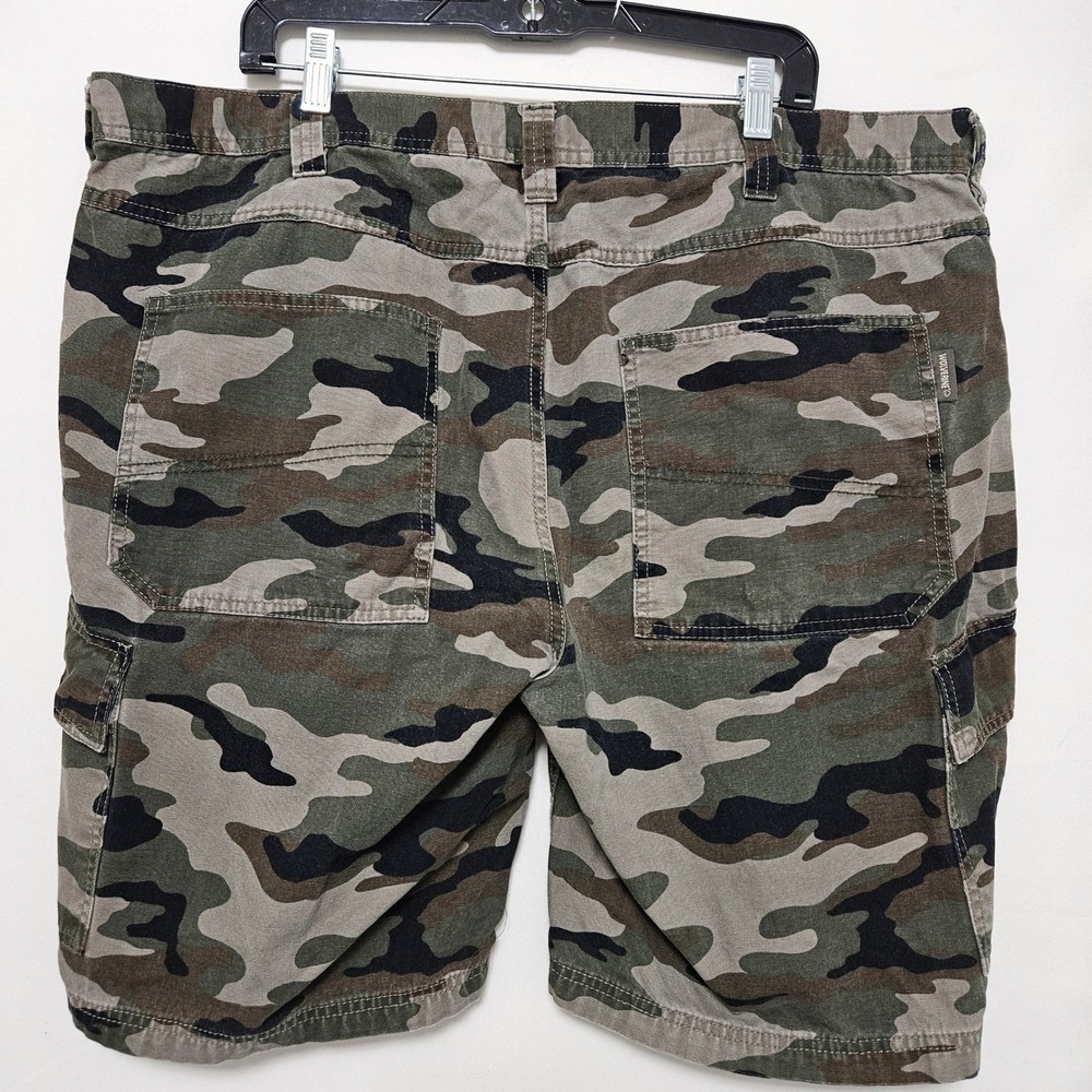 Wolverine Mens 42 Camo Cargo Shorts Heavy Duty Workwear Outdoor Gorpcore Utility - Picture 2 of 8